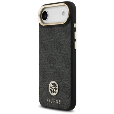 2. Etui Guess 4G Strass Logo & Big Strap Metal Buttons MagSafe na iPhone Air - czarne