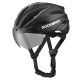 2. Kask rowerowy Rockbros z szybką, odpinane okulary z ochroną UV, unisex - zielony