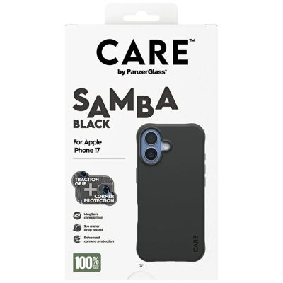 5. Etui CARE by PanzerGlass Fashionable Samba MagSafe na iPhone 17 - czarne