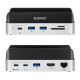 2. Stacja dokująca Orico MiniDock 10w1 z kieszenią na dysk twardy SSD - srebrna