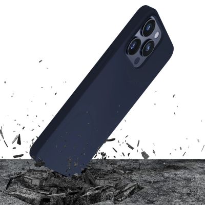 2. Etui 3mk Silicone Case na iPhone 16 Pro - granatowe