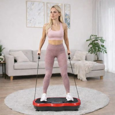 4. Extralink Moonwalk Spin Move Platofrma Wibracyjna do Cwiczen Fitness 200W czerwona