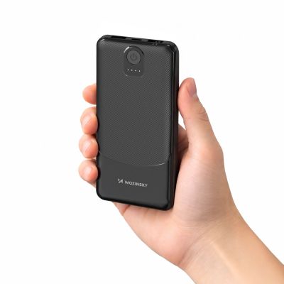 3. Powerbank Wozinsky Wpower WPBBK-2 10000 mAh 10 W 2x USB 2 A – czarny