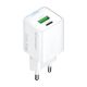 Ładowarka sieciowa Wozinsky WWC-35W GaN USB-A + USB-C - biała