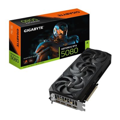 9. GIGABYTE GeForce RTX 5080 WINDFORCE OC SFF 16G NVIDIA 16 GB GDDR7