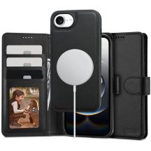 Etui Tech-Protect Wallet MagSafe na iPhone 16e / 17e - czarny mat