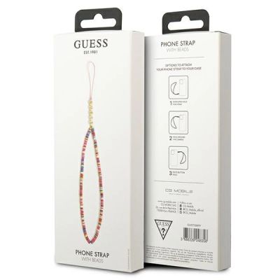 3. Zawieszka Guess Heishi Beads - różowa