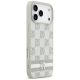 4. Etui DKNY Checkered with Printed Stripes na iPhone 17 Pro Max - beżowe