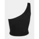 3. Crop top do jogi na jedno ramię damski 4F H4Z22-TSD033