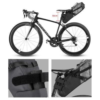 4. Torba rowerowa Rockbros AS-013 podsiodłowa 10L - czarny