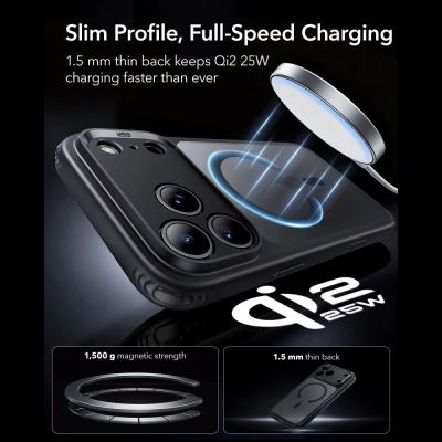 5. Etui ESR Classic Hybrid MagSafe na iPhone 18 Pro Max / 17 Pro Max - czarne