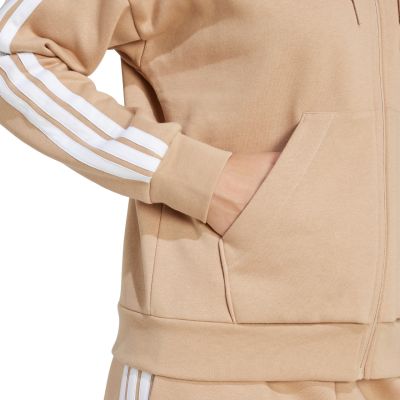 11. Bluza adidas Essentials 3-Stripes Full-Zip Fleece Hoodie W JX7706