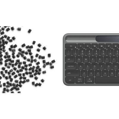 7. Logitech Signature Slim Solar+ K980 klawiatura Uniwersalne RF Wireless + Bluetooth QWERTZ Niemiecki Grafitowy