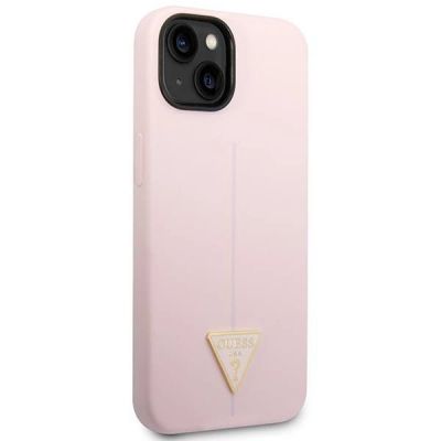 4. Etui Guess Silicone Triangle na iPhone 14 Plus - fioletowe