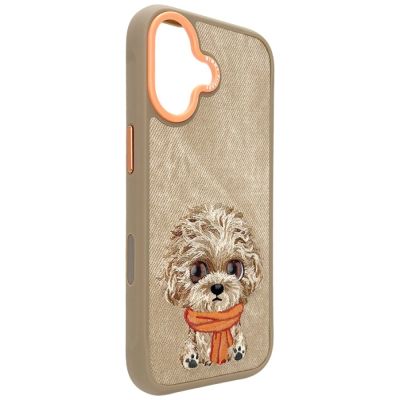 5. Etui Nimmy Big Eyed Pet 2.0 Dog do iPhone 17 - beżowe