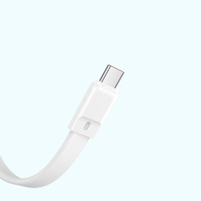 12. Powerbank Baseus Magnetic Mini MagSafe 10000mAh 30W z wbudowanym kablem USB-C - biały + kabel Baseus Simple Series USB-C - USB-C 60W 0.3m