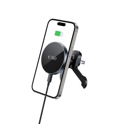 3. Uchwyt Samochodowy Tech-Protect mm15W-V5 Magnetic MagSafe na kratkę nawiewu - czarny