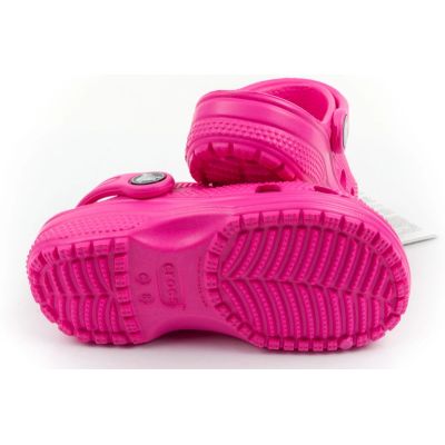 7. Crocs chodaki sandały dziecięce Classic Clog T różowe wygodne modne