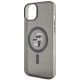 6. Etui Karl Lagerfeld Karl&Choupette Glitter MagSafe na iPhone 15 Plus - czarne