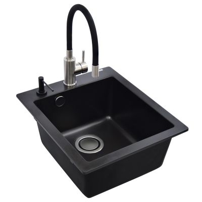 SINK SIMPLEXSQS100+MIXER+DISP BLACK