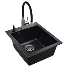SINK SIMPLEXSQS100+MIXER+DISP BLACK