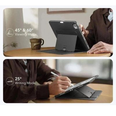 4. Etui ESR Flip Hybrid na iPad Pro 11” 5 / 6 / 2024-2025 - czarne