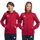 Bluza dla dzieci adidas Entrada 26 Full Zip Hoodie czerwona KH1781
