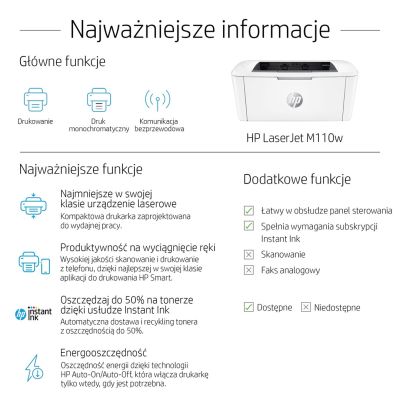 8. DRUKARKA HP LASERJET PRO M110w