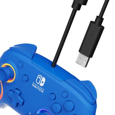 5. PDP Afterglow Wave Niebieski USB Gamepad Analogowa/Cyfrowa Nintendo Switch, Nintendo Switch OLED