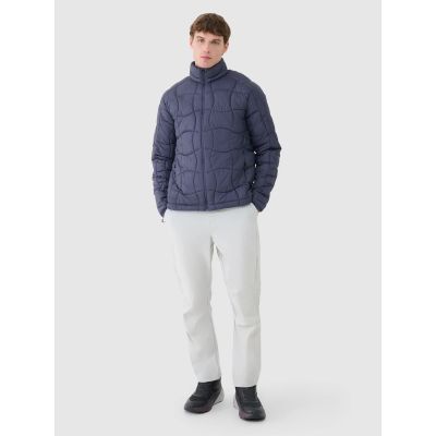 4. Kurtka puchowa trekkingowa z wypełnieniem Primaloft Silver męska 4F 4FWSS25TDJAM527-22S