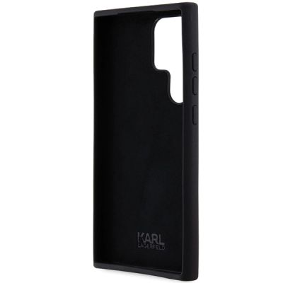 7. Etui Karl Lagerfeld Silicone Choupette Metal Pin na Samsung Galaxy S23 Ultra - czarne