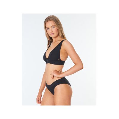 5. Biustonosz kąpielowy RIP CURL Premium Surf Deep V czarny