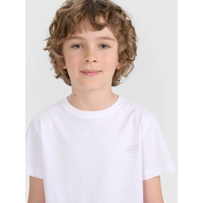 6. T-shirt regular gładki (ZESTAW 2 szt.) dziecięcy 4F 4FJRAW25TTSHU3157-91S