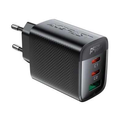 2. Ładowarka sieciowa Acefast A108 GaN PD 67W 2xUSB-C 1xUSB-A - czarna