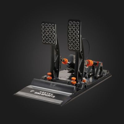 2. Asetek 40-010-0000001 kontroler gier Czarny, Pomarańczowy, Biały USB Pedały PC