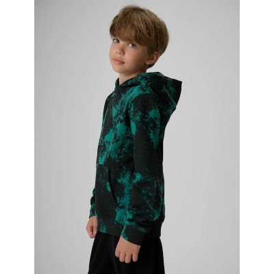 4. Bluza dresowa regular z kapturem chłopięca 4F 4FJKAW26TSWSM3154-90A