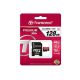 3. SD microSD Card 128GB Transcend SDXC UHS1 w/adapter