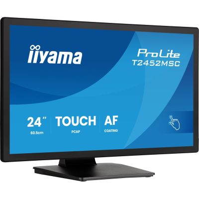 8. iiyama ProLite T2452MSC-B2 monitor komputerowy 61 cm (24") 1920 x 1080 px Full HD Ekran dotykowy Czarny