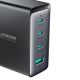 10. Ładowarka GaN UK Joyroom JR-TCG05UK 140W 3x USB-C USB-A + kabel USB-C / USB-C 240W 1.2m