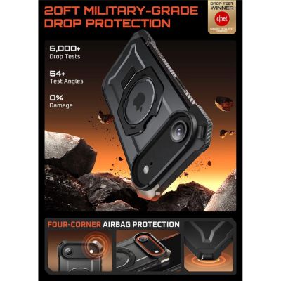 3. Etui Supcase UB Grip Mag MagSafe na iPhone 17 Air - czarne