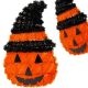 6. FIGURKA DEKORACYJNA DYNIA 35CM HALLOWEEN POMARAŃCZOWY PASEK