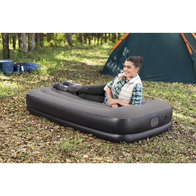 21. Bestway 671BT dmuchany materac Pojedynczy materac Czarny, Szary Unisex