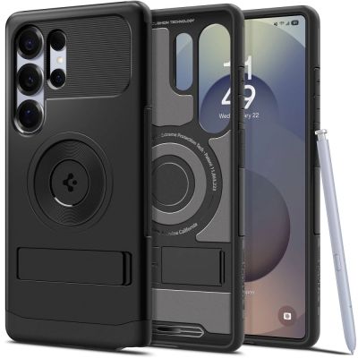 Etui Spigen Slim Armor Mag MagSafe na Samsung Galaxy S25 Ultra - czarne