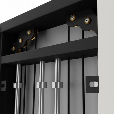 8. Brama treningowa przyścienna podwójna HMS BS302 ze stosem