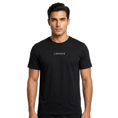 4. Koszulka sportowa T-shirt męski Air Jordan Jumpman Embroidered Air Crew Czarna - DM3182-010