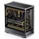 9. Jonsbo D401 PC-Gehäuse, Midi Tower, ATX, Tempered Glass - schwarz