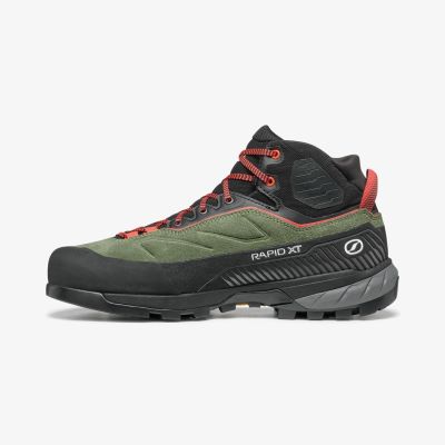 2. Buty podejściowe damskie Scarpa Rapid XT Mid GTX - birch/coral