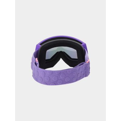 4. Gogle narciarskie z multibarwną powłoką dziewczęce 4F Junior 4FJWAW24AGOGF040-51S