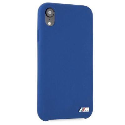 5. Etui BMW Silicone M Collection na iPhone Xr - niebieske