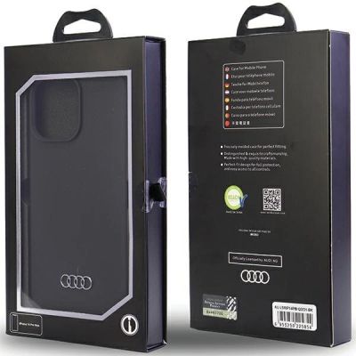6. Etui Audi Silicone Case na iPhone 14 Pro Max- czarne